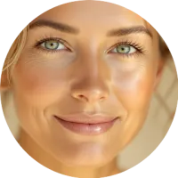 Mujer serena y vital de mediana edad — Medicina de la Longevidad en Regenera Clinic